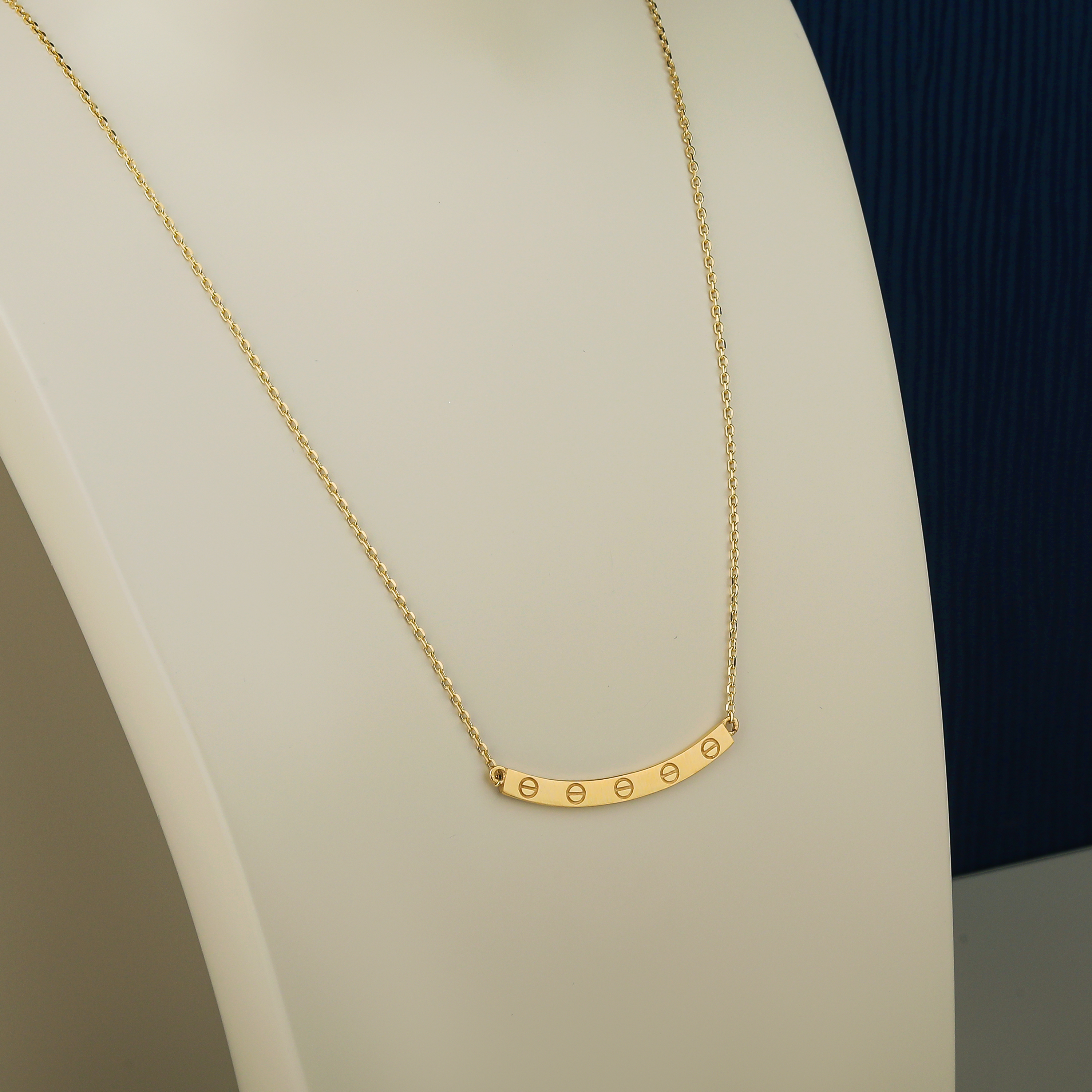 18 karat gold choker, made in Turkey - (H-1052)
